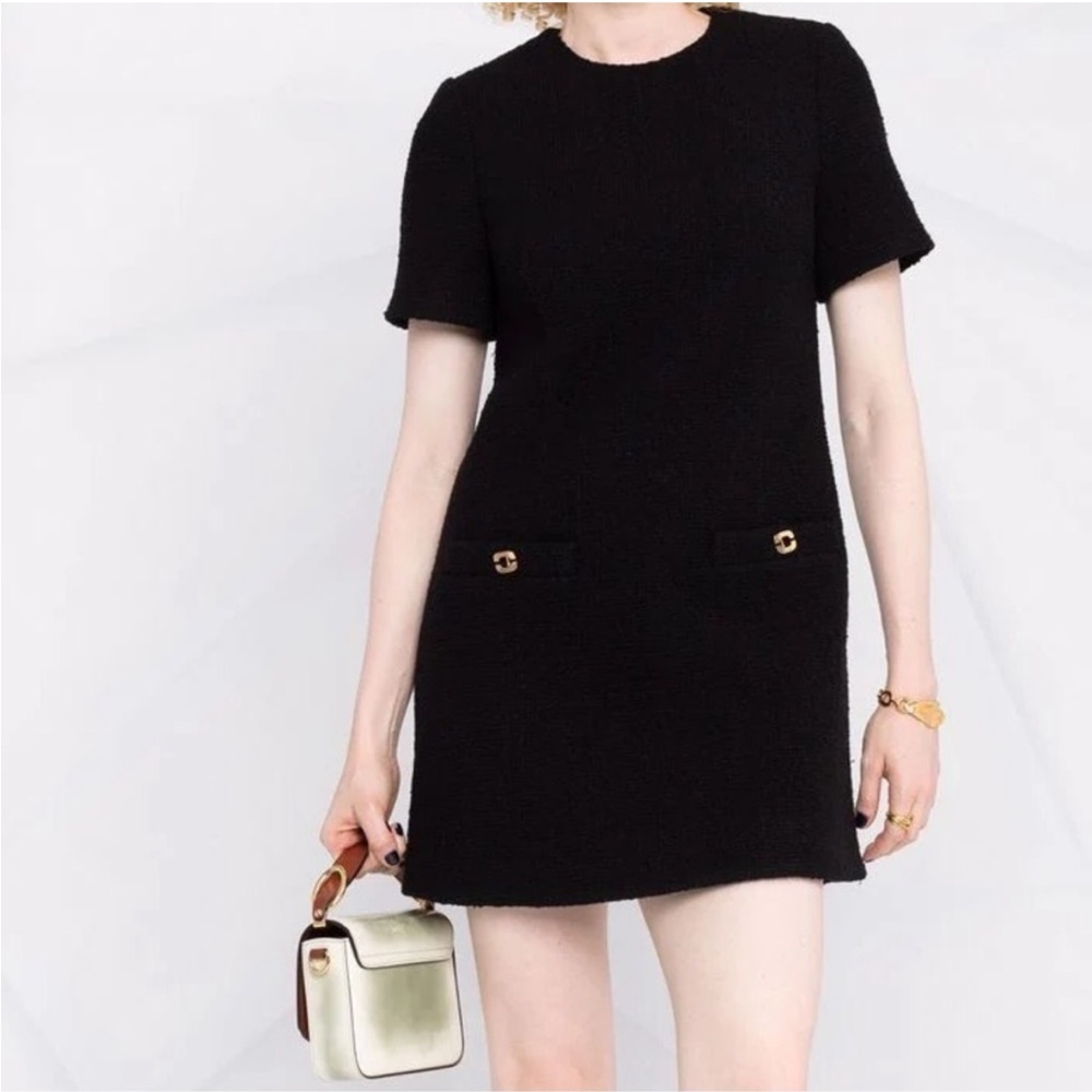 Ba&sh Wool-blend Boucle Minidress